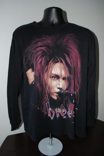 1998 X Japan Hide Rare Vintage Glam Metal Band Tour T-Shirt