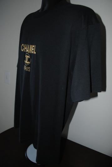 80's Chanel Paris Vintage Soft Thin Bootleg Designer T-Shirt