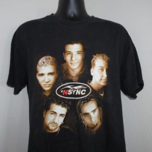 1998 *NSYNC Vintage 90's Pop Boy Band Concert Tour T-Shirt