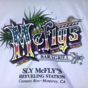 80s Sly McFly's Refueling Station Monterey CA vintage tshirt