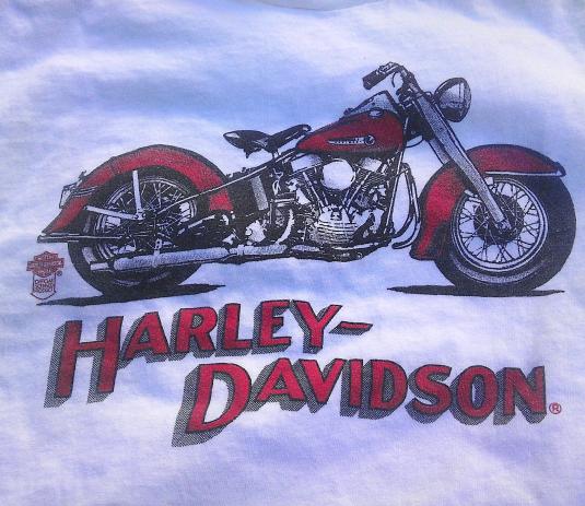 1987 Vintage Harley Davidson Los Angeles Motorcycle T-shirt