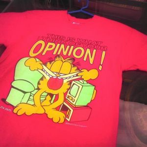 Vintage 80s Garfield Kitty Cat Comic Strip t-shirt Jim Davis