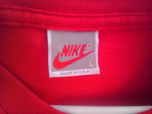 Vintage NIKE JUST DO IT grey gray label 80s or 90s t-shirt
