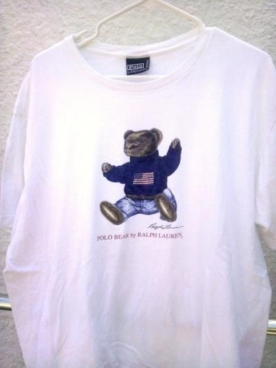 1992 POLO BEAR Holiday t-shirt Ralph Lauren vintage 92 93