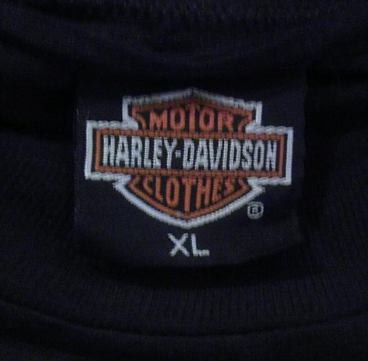 Vintage 1986 Harley Davidson 3D Good Guys Wear Black t-shirt