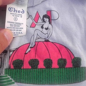 Vintage 80s Booby Trap Thee Club strip club t-shirt funny