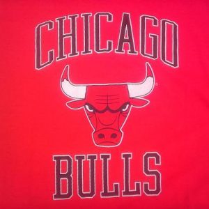 Vintage Chicago Bulls nba late 70s early 80s t-shirt.