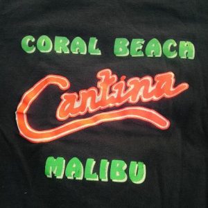 80s Coral Beach Cantina Malibu CA Vintage T-shirt