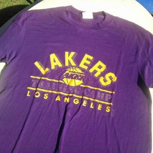 80s LAKERS Training Camp vintage t-shirt NBA los angeles
