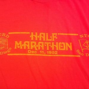 1982 HALF MARATHON Marine and Navy Dec 11, 82 san diego ca