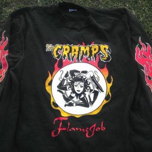 94 CRAMPS Flame Job long sleeve Vintage t-shirt