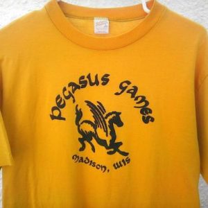 80s PEGASUS GAMES Madison, Wisconsin vintage t-shirt 70s