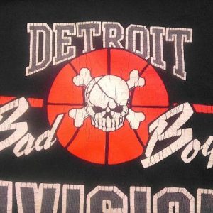 89 DETROIT BAD BOYS PISTONS Gangsta vintage t-shirt 88