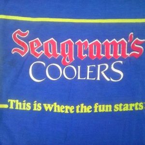 1986 SEAGRAMS COOLERS Vintage T-shirt
