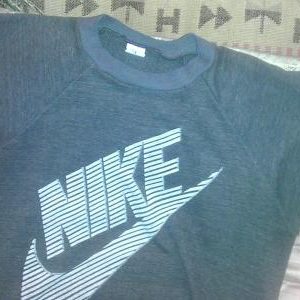 NIKE Blue label 80s sweat t-shirt huge Swoosh block letters