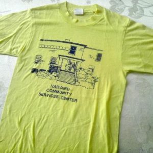 Vintage 70s EMO Harvard Community Services Center t-shirt XS