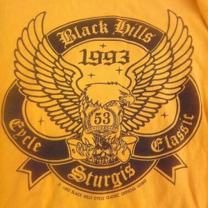 Vintage 1993 53rd Sturgis Black Hills Cycle Classic t-shirt