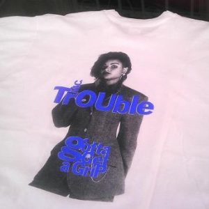 1990 MC TROUBLE extremely rare hip hop rap vintage t-shirt