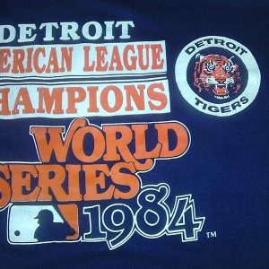 Vintage 1984 DETROIT TIGERS American League champs t-shirt