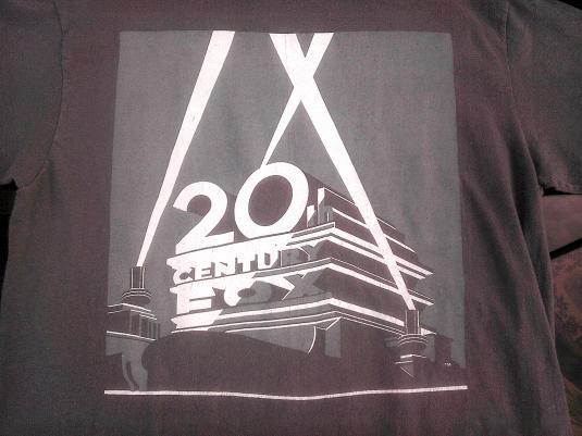 Vintage 80s 20th Century Fox Studios movie film cine t-shirt