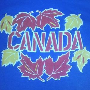 Vintage 80s CANADA Maple Leaves t-shirt awesome silkscreen