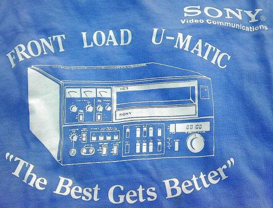Sony Video Front Load U-Matic 3/4 Vintage t-shirt