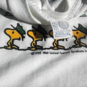 SNOOPY Sheriff peanuts Los Angeles 80s vintage t-shirt