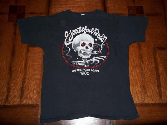 Vintage Grateful Dead 1980 On The Road Again t-shirt L