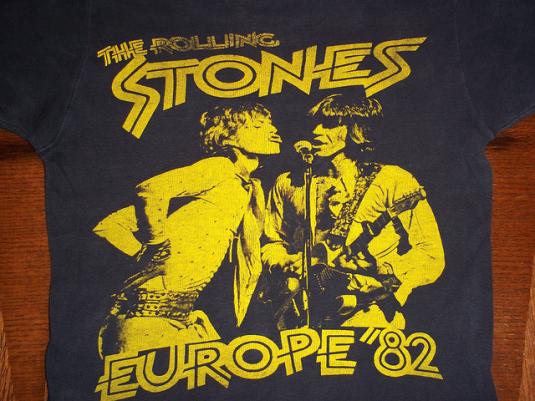 Vintage The Rolling Stones 1982 Europe concert t-shirt S | Defunkd