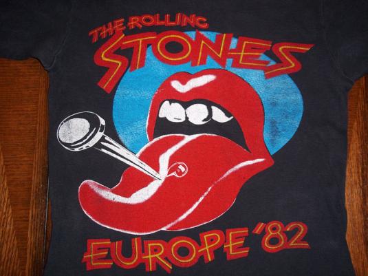 Vintage The Rolling Stones 1982 Europe concert t-shirt S | Defunkd