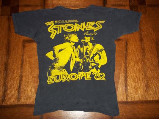 Vintage The Rolling Stones 1982 Europe concert t-shirt S | Defunkd