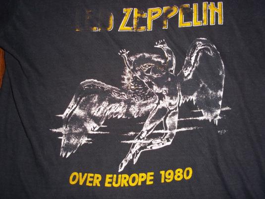 Vintage Led Zeppelin Over Europe Tour t-shirt S |