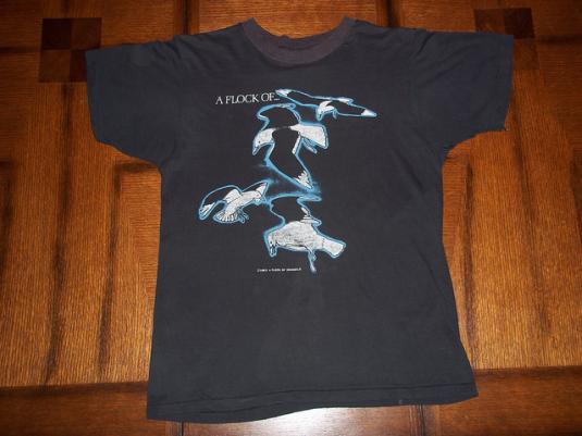 Vintage A Flock Of Seagulls 1983 paper thin t-shirt S SMALL