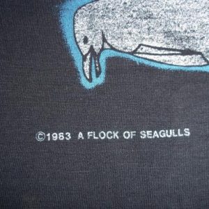 Vintage A Flock Of Seagulls 1983 paper thin t-shirt S SMALL