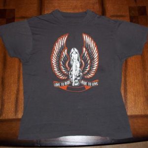 Vintage Harley Davidson Naked Woman On Skull t-shirt L soft