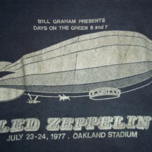 Vintage Led Zeppelin 1977 Day On The Green t-shirt M
