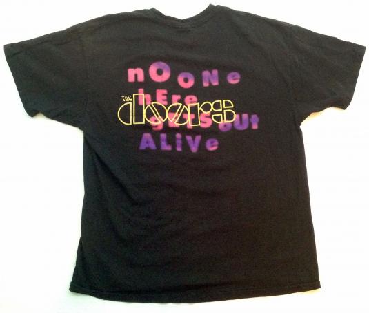 90s The Doors Jim Morrison No Here Gets Out Alive T Shirt