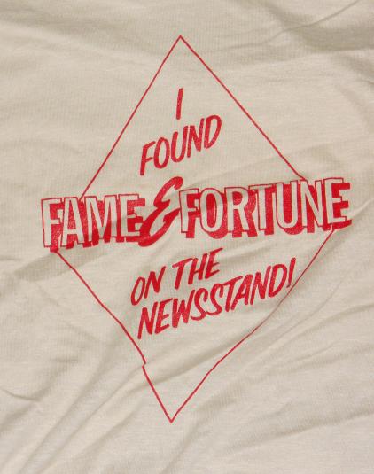 80s Vintage Screen Stars Fame & Fortune Newstand T Shirt