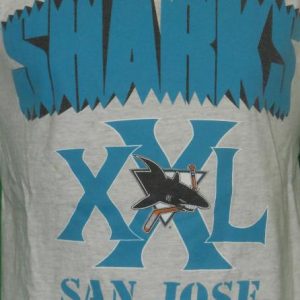 1991 Vintage NHL San Jose Sharks Hockey T Shirt