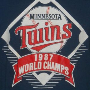 1987 Vintage Minnesota Twins World Series Champions T Shirt