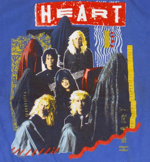 1988 Heart Bad Animals Concert Tour T Shirt XL