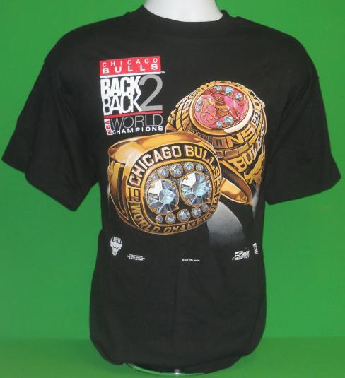 1992 Vintage NBA Champions RINGS Michael Jordan T Shirt
