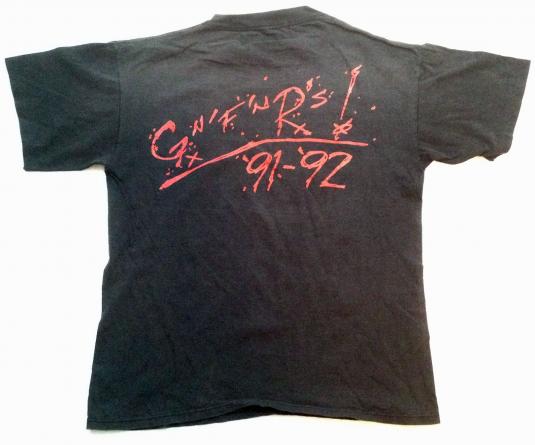 1991-92 Guns N Roses Concert Tour T Shirt