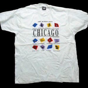 1989 CHICAGO SCREEN STARS TOURIST T SHIRT