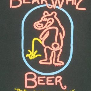 1988 Vintage Bear Whiz Beer Michigan T shirt.