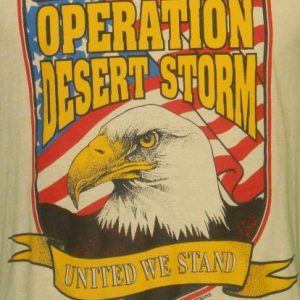 1991 Vintage Screen Stars Operation Desert Storm T Shirt