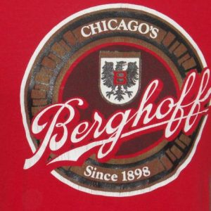 1980's Berghoff Beer Chicago Lager Vintage T Shirt