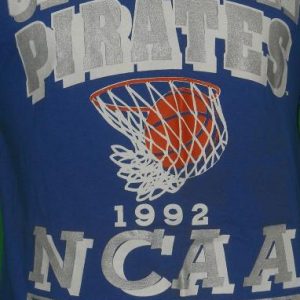 1992 Vintage NCAA Seton Hall Pirates Basketball T Shirt