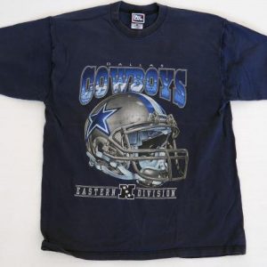 90s Vintage Pro Player Dallas Cowboys NFL Helmet Shirt Large