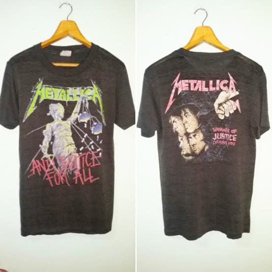 Vintage Metallica Pushead trashed paperthin 1988 | Defunkd